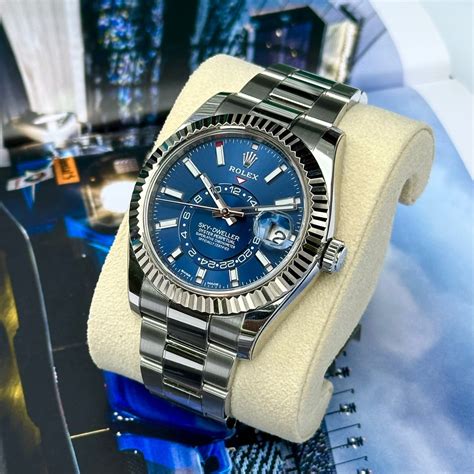 rolex sky-dweller blue fiyat|rolex sky dweller 2020 for sale.